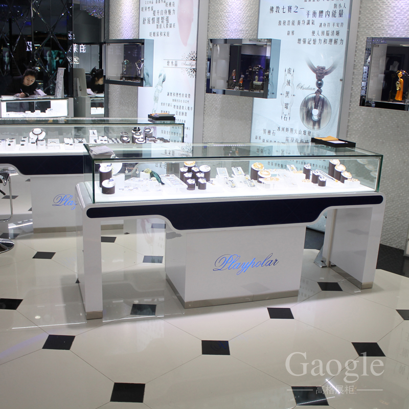 泊萊泊藍(lán)飾品展柜