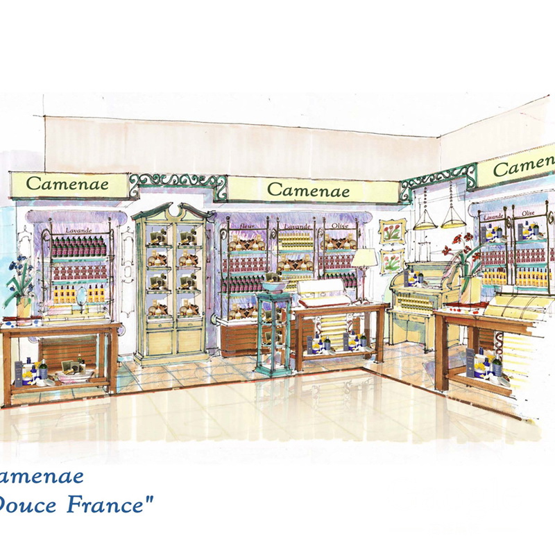 CAMENAE家美樂(lè)化妝品展柜設(shè)計(jì)