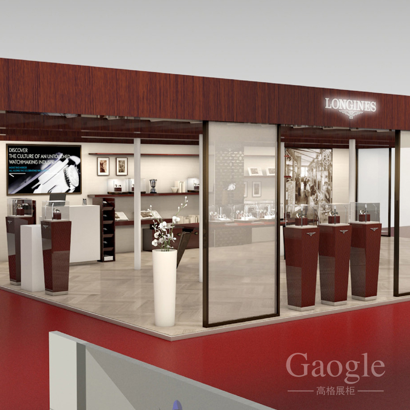 浪琴手表展柜
