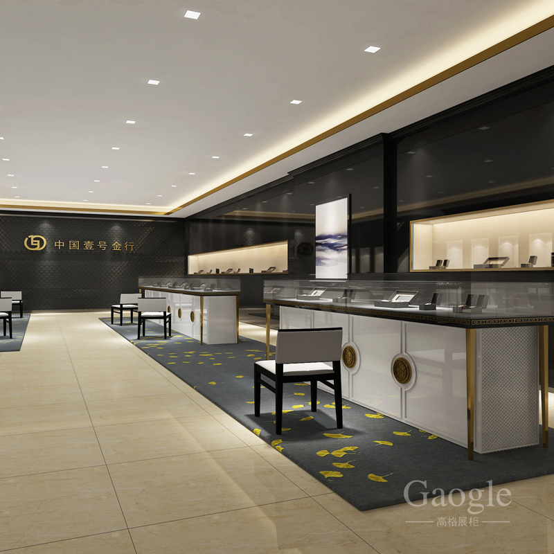 1號金行珠寶展柜